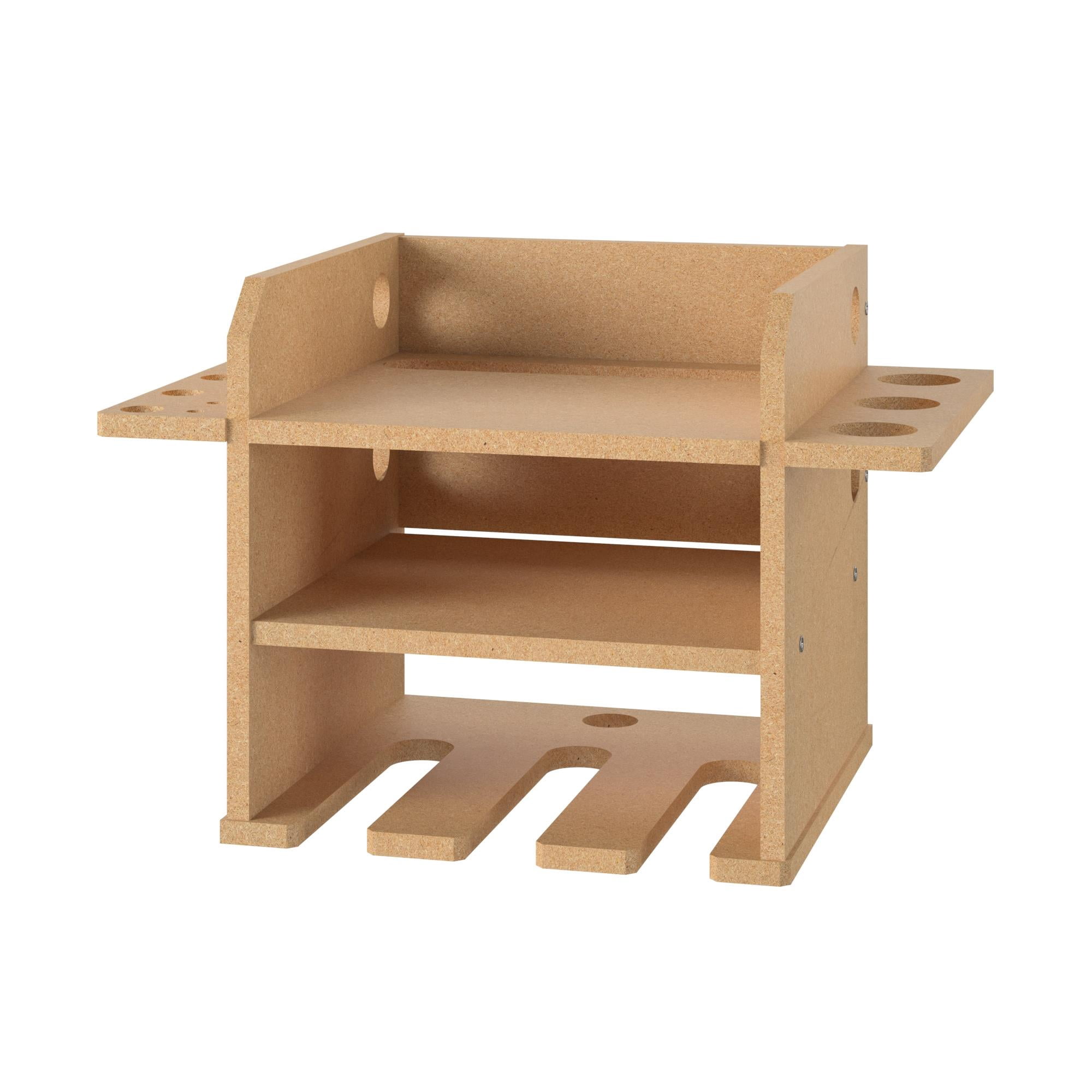 Benford Narrow Hanging Wall Mount Tool Organizer, Raw Board