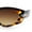 Tortoise - Brown, variant on Womens Art Deco Mod Thick Temple Cat Eye Sunglasses All Black