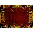 thumbnail image 1 of Ahgly Company Indoor Rectangle Abstract Yellow Modern Area Rugs, 5' x 8', 1 of 4