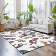 thumbnail image 3 of Area Rugs 5'x7', Boho Western Colorful Carpet Runner Indoor Outdoor Rugs Home Decor Aesthetic, Vintage Abstract Art Ethnic Tribe Non Slip Mats Washable Accent Rug for Living Room Bedroom, 3 of 8