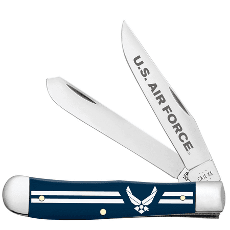 Case XX Knives Trapper U.S. Air Force Blue Synthetic Pocket Knife