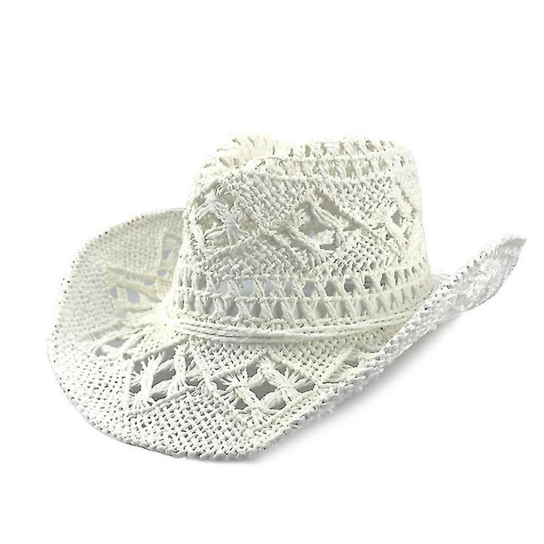 Hand-woven Hollow Cowboy Straw Hat Men And Women Summer Sun