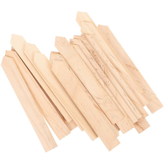REACHISE 20Pcs Reusable Wooden Plant Tags Garden Markers Sticks