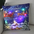 thumbnail image 3 of 4 Uds Funda de Almohada de Navidad Funda de Almohada Funda de Luz LED Hogar Sala de Estar Soledad Funda de almohada, 3 of 10