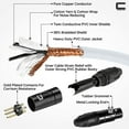 thumbnail image 3 of Coluber Cable - Balanced XLR Cable Male to Right Angle Female - Audio Cable, 3 of 7