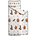 thumbnail image 2 of Halloween Pumpkins Witch Hats and Bats Toddler Nap Mats for Kids Preschool,59"x22" Sleeping Mat Bag or Kids,Toddler Sleeping Bag,Toddler Nap Mat or Daycare, 2 of 6