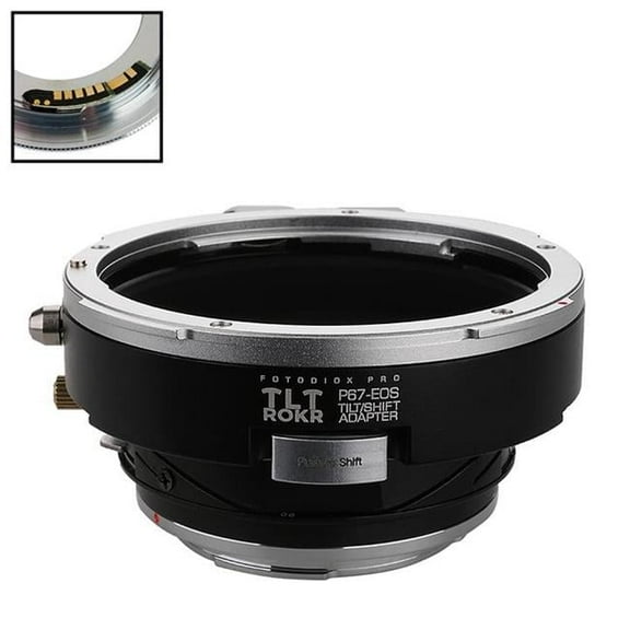 Fotodiox TLTROKR-P67-EOS-FC10 Tilt & Shift Lens Mount Adapter for Pentax 6 x 7 SLR Camera Body