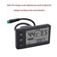 thumbnail image 2 of 24V 36V 48V 60V Waterproof LCD Display S866 Controller Panel Dashboard Electric Bike Display for Electric Scooter 5Pin, 2 of 5