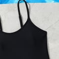 thumbnail image 6 of mgoYE Girl Swimsuits Size 6-7 Girls Swimsuit One Piece Swimsuits Solid Color Bathing Suit Colorful Contrast Trim Adjustable Straps Swimwear(Black,4-5 Years), 6 of 9