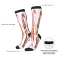 thumbnail image 4 of Daiia Sports Socks Gnomes valentine's day Printed Novelty Crew Socks for Men Women Knee High Socks Cotton Socks Soft & Breathable Support Unisex Socks, 4 of 6