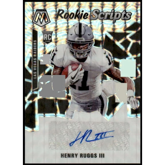 Henry Ruggs III Rookie Card 2020 Panini Mosaic Rookie Scripts #5