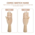 thumbnail image 2 of MasteelfCA Wooden Hand Model Flexible Moveable Fingers Hand Manikin Hand Figure Sketching Hand, 2 of 7