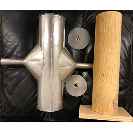 

Made in Mexico Mejicana Churrera Churro Maker Churros Manual Hand Machine Metal/Wood w/2 molds