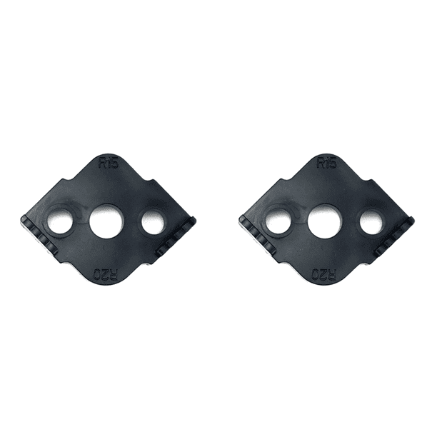 JShteea Plantilla para Carpintería Herramientas Grabado Localizador Ángulo R para Mesas (negro B) 2 Uds.