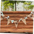 thumbnail image 5 of FENGGUIQU Bunting Banner De Lino Marrón Con Lunares Y Huellas Para Fiesta, 5 of 5