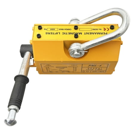 

Techtongda 600 KG/1320lb Steel Magnetic Lifter Heavy Duty Crane Hoist Lifting Magnet