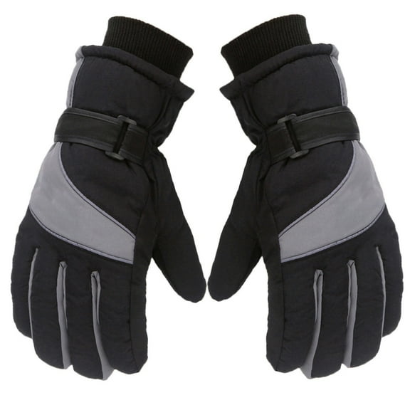 Winter Gray Outdoor Adult Men Women Snow Skating Snowboarding Windproof Warm Ski Gloves