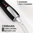 thumbnail image 3 of Rechargeable Milk Frother Handheld with 3 Speeds, Powerful Whisk Drink Mixer with 2 Head for Coffee, 3 of 5