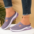 thumbnail image 2 of YLYL Women Backless Mules Breathable Mesh Arch-Support Lightweight Comfortable Slip on Walking Shoes, 2 of 9
