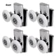 thumbnail image 3 of Injueey Juego de ruedas para puerta de ducha, 4 pack/lote, 4 Uds., rodillos superiores e inferiores para un montaje seguro diseñado Accesorios de baño, 3 of 6