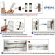 thumbnail image 4 of Divisores de cajones ajustables Organizador de cajones de plástico Divisor de cajones ajustable (27,8-51 cm, juego de 2) Divisores de cajones Almacenamiento de cocina Cubiertos de cocina Baño, 4 of 5