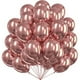 thumbnail image 1 of Globo de látex redondo con confeti, globo de Color metálico de 12 pulgadas, dorado y plateado, decoración para aniversario, boda y fiesta de cumpleaños, 1 of 7