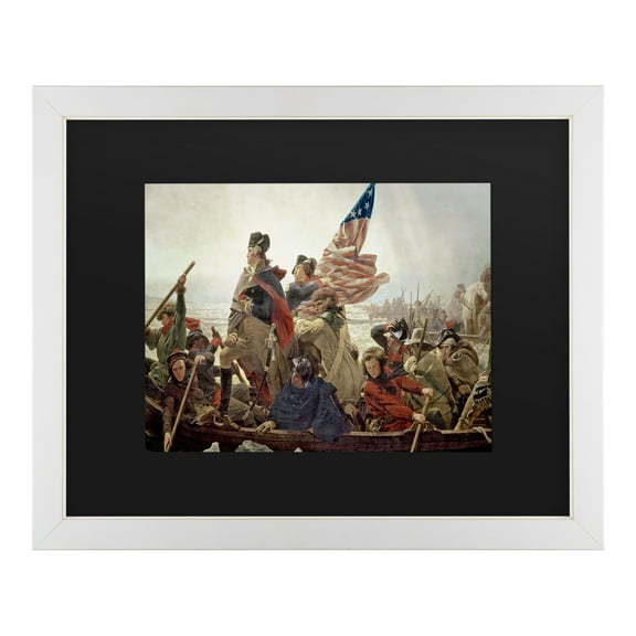 Trademark Fine Art ''Washington Crossing Delaware River in 1776' Canvas Art by Emanuel Leutze