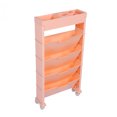thumbnail image 2 of Movable Bookcase with Wheels, Mobile Floor Standing Bookshelf, Multi Layers Large Capacity Book Storage Rack Shelf for Classroom Bedroom Living Room, Gifts for Kids, 2 of 7