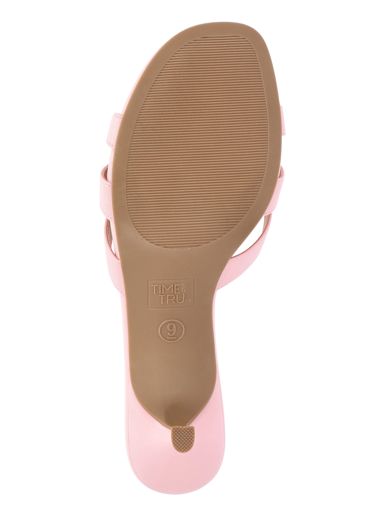Time and Tru Women's Kitten Heel Mule Sandals