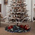 thumbnail image 4 of Sikiie Space Rockets Nativity Christmas Tree Skirt, Jesus Christian Winter Holiday Tree Mat Decoration(30-48IN)36", 4 of 6