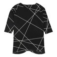 thumbnail image 1 of Alfani Womens Swing Pullover Blouse, Black, X-Large, 1 of 1