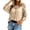 A-Beige217, variant on Womens Crochet Openwork V-Neck Sweater Lightweight Loose Fit 3/4 Sleeve Casual Pullover Top