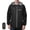 Black, variant on HOMLUX Enhanced Edition Packable Rain Jacket Men with Reflective Zipper, Weather-Resistant Hooded Jacket, Lightweight for Running, Hiking, Cycling, Camping and Travel (Yellow, XXL)
