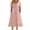 01 Pink, variant on Awdenio Womens Dresses Button V Neck Summer Maxi Dress Tie Short Sleeve Eyelet Dresses Solid Loose Beach Dress with Pockets