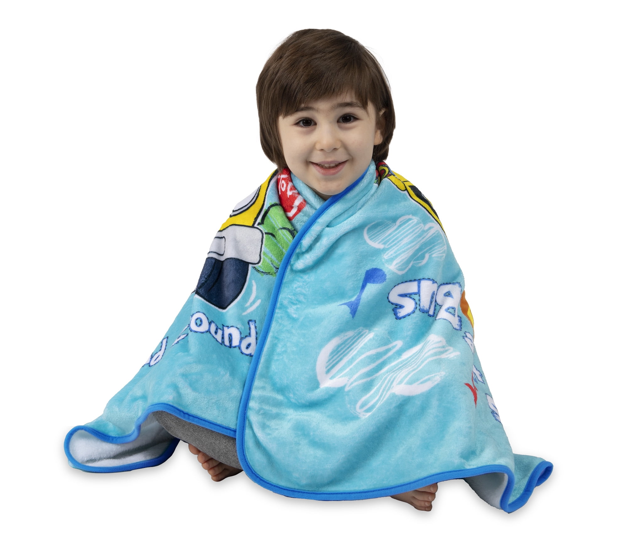 Cocomelon Musical 30" X 43" Toddler Coral Plush Blanket