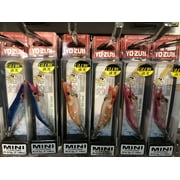 Yo-Zuri Mini 2 Floating Squid Jig Fishing Lure, Luminous Pink with Glow-in-the-Dark Accents