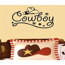 Decal ~ Cowboy ~ WALL DECAL, HOME DECOR 13" X 26"