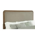 thumbnail image 2 of Pemberly Row Upholstered Mid-Century Wood California King Panel Bed in Walnut, 2 of 9