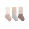 thumbnail image 2 of Wyobmus Baby Knee High Socks Fall Winter Fleece Thick Warm Socks Patchwork Color Cozy Crew Socks B-White*, 2 of 3