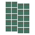 thumbnail image 4 of 20 piezas de papel de regalo para ramos de flores, accesorios para envolver regalos tradicionales Copo de nieve verde, 4 of 9