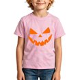 thumbnail image 4 of CONFREE Halloween Boys Short Sleeve Tshirts Crew Neck Cute Ghost Face Graphic Soft Hallowmas T-Shirts for Kids, 4 of 6