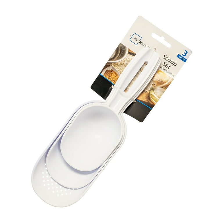 3 SCOOP | 3スクープ| きちスクープ Mainstays 3 Piece Scoop Set with Nesting Food Grade Polypropylene