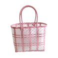 thumbnail image 1 of Large Capacity Vegetable Basket Waterproof Pvc Fruit Braid Home Handheld Storage Pouch, 1 of 5