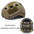 thumbnail image 4 of Helmet Tactical Helmet Game Helmet Cs Helmet Bicycle Helmet Sports-Sand Colored-Style:With Holes, 4 of 5