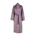 thumbnail image 4 of Women's Plush Velour Bathrobe, Soft Warm Loungewear, Full-Length, Large, Gray, 4 of 10