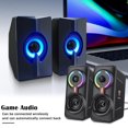 thumbnail image 4 of Altavoz Onikuma 2pcs ONIKUMA L6 Gaming Wired LED Speaker Kit estéreo compatible con Bluetooth, 4 of 6