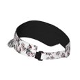 thumbnail image 2 of Daiia Bird Pattern Sport Sun Visor Hats Visor Cap Adjustable Empty Top Baseball Cap Cotton Ball Caps for Women and Men, 2 of 7
