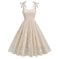 thumbnail image 1 of WILLBEST Vestidos de Algodon para Mujer Vintage Verano Correas Bordado de Hojas Malla Swing Una Línea Vestido Grande, 1 of 3