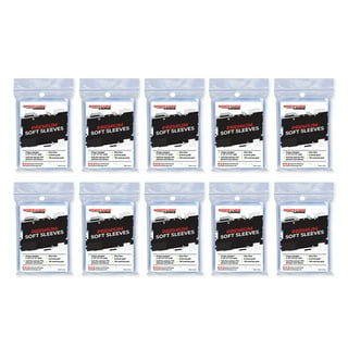 Standard Soft Penny Card Sleeves – 100 Pack Case – for Single Sports Trading Cards for Sportcards Card Collecting