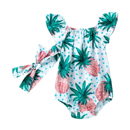 

Headbands Infant Floral Girls Toddler Girls Jumpsuit Ruffle Romper Baby Clothes Baby Girl Romper Jumpsuit Girls Romper&Jumpsuit Jumper for Infants Girl Overalls for Baby Girls Baby Girl Winter Ou